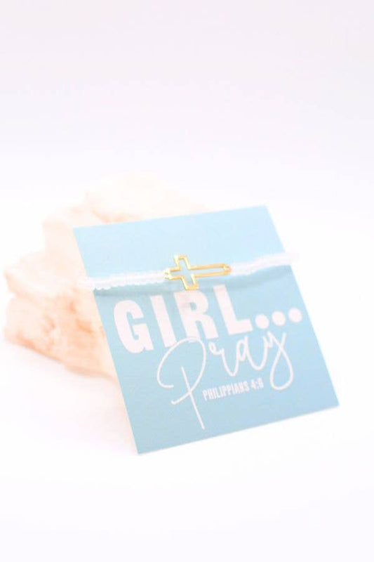 Christian Cross Bracelet – Girl Pray