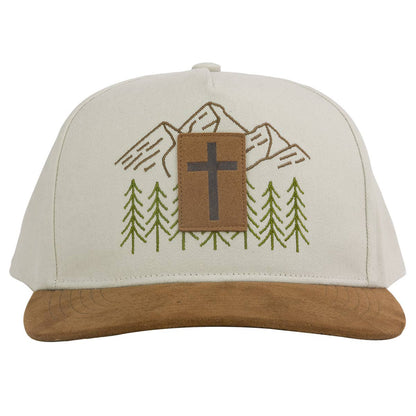 Kerusso Mens Cap Faux Suede Cross Patch