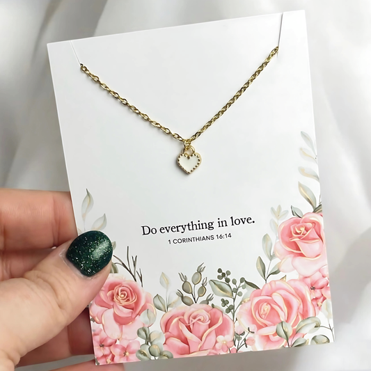Do Everything in Love Charm Necklace