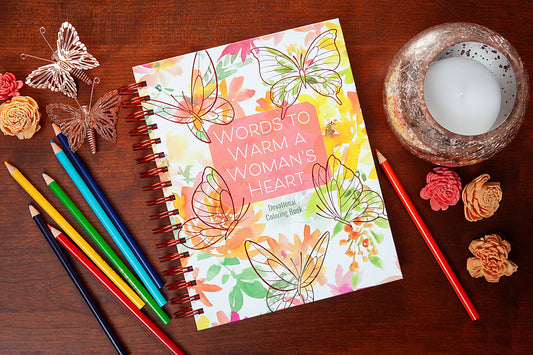 Words to Warm a Woman's Heart Devotional Coloring Book