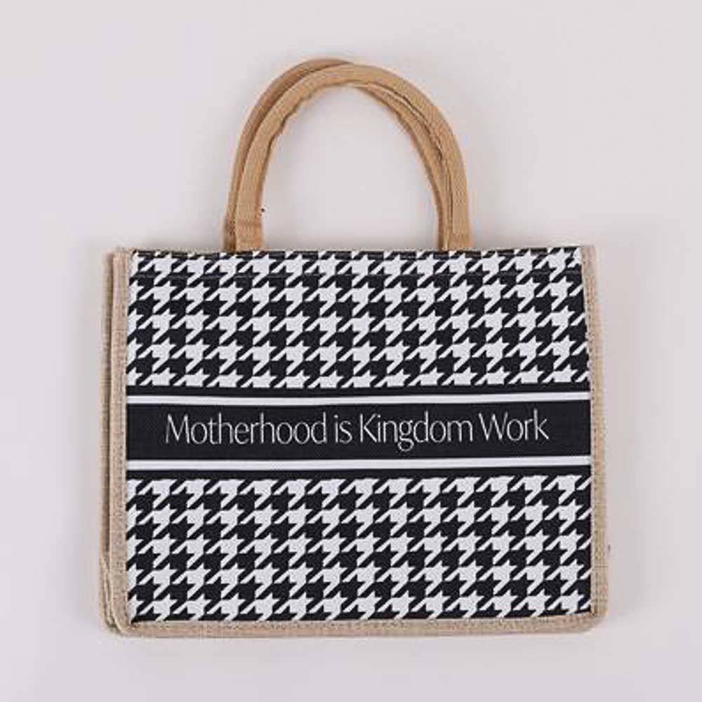 Tote Canvas Motherhood Is Kingdom Work