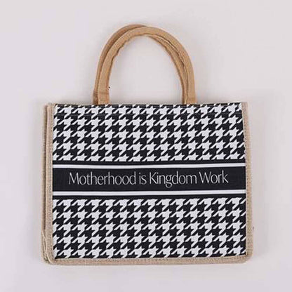 Tote Canvas Motherhood Is Kingdom Work