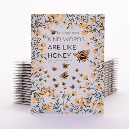Kind Words Are Like Honey - Pollinator Wildflower Mix Seed Packets