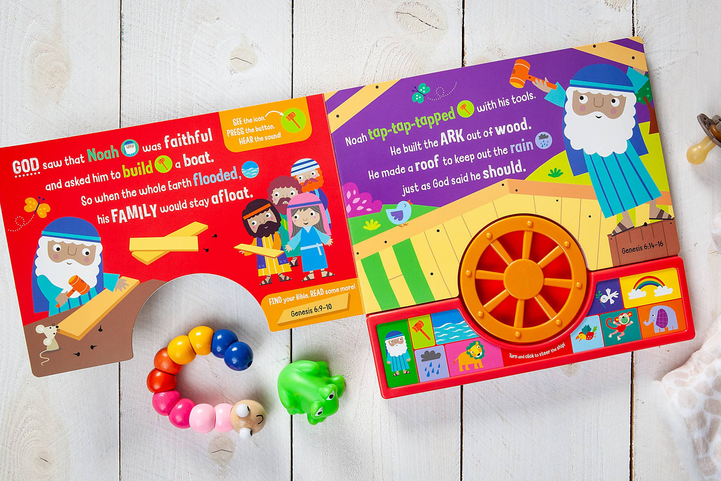 Steer with Me! Noah and the Ark (Book with Button Sounds)