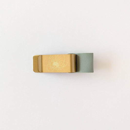 Brass Pen Clip for Notebook or Journal