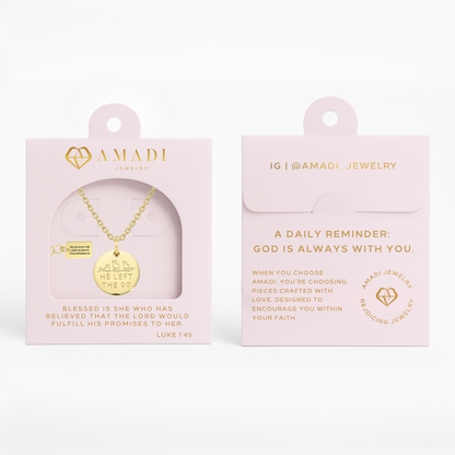 'He Left The 99' Necklace in Gold, Silver & Rose Gold