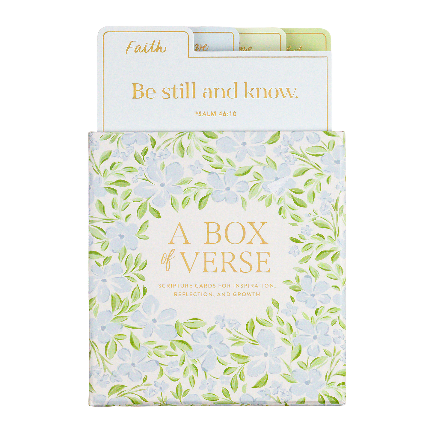 Blue Green Floral Box Of Verse