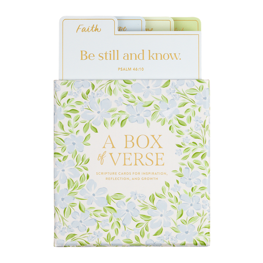 Blue Green Floral Box Of Verse