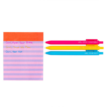 Blessed Girl Pen Set - Girl Open Your Bible Collaboration