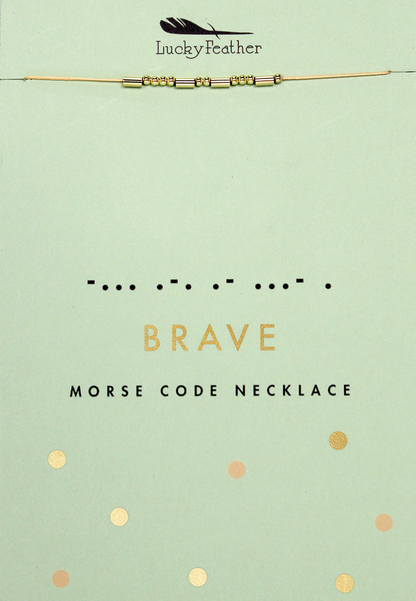 Morse Code Necklace