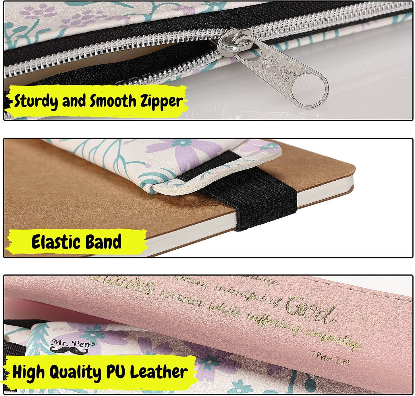 Adjustable Leather Pen Holder - 2 Pack