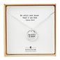 Stamp Pendant Necklace - Be Still - Silver