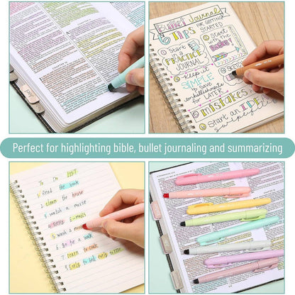 Gel Highlighters, 8 Pack, No-Bleed, Twist-Up Design