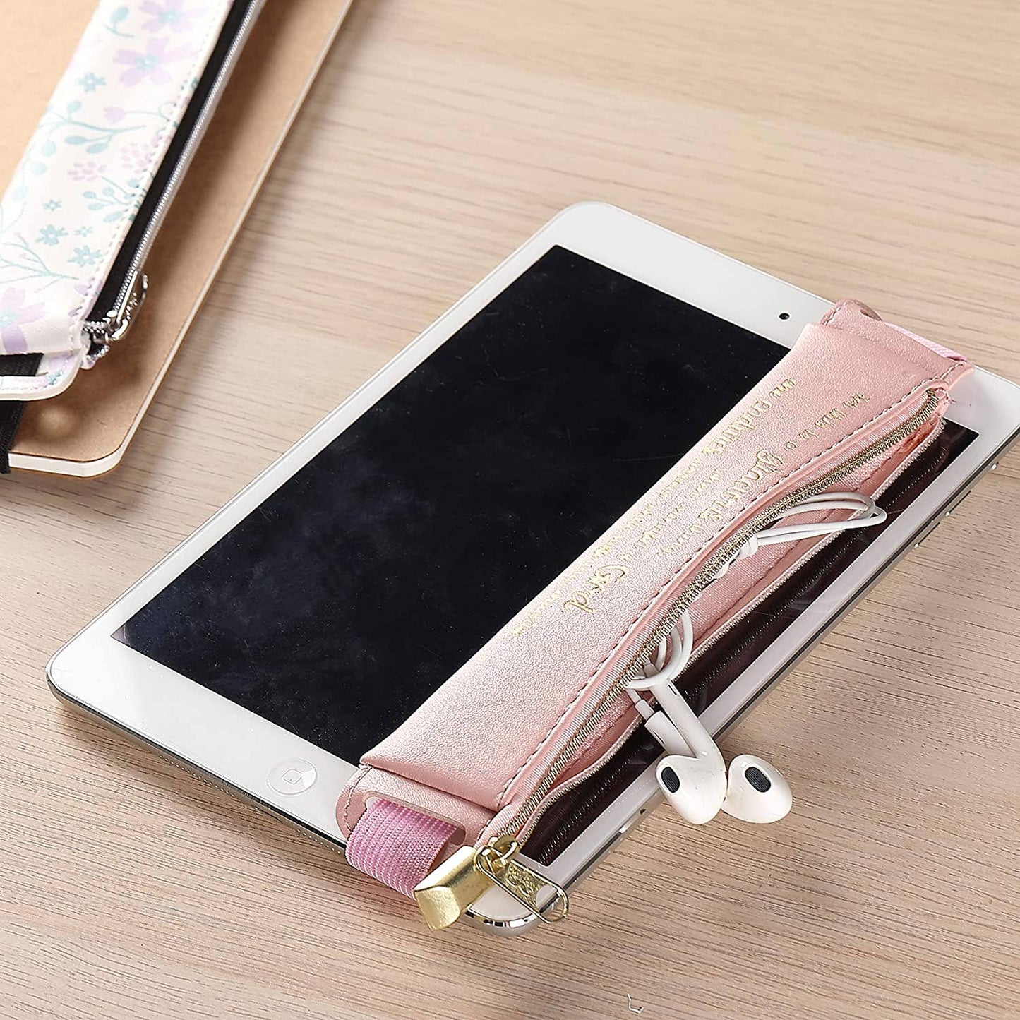 Adjustable Leather Pen Holder - 2 Pack