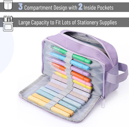 Large Capacity Pencil Case 5 Colors