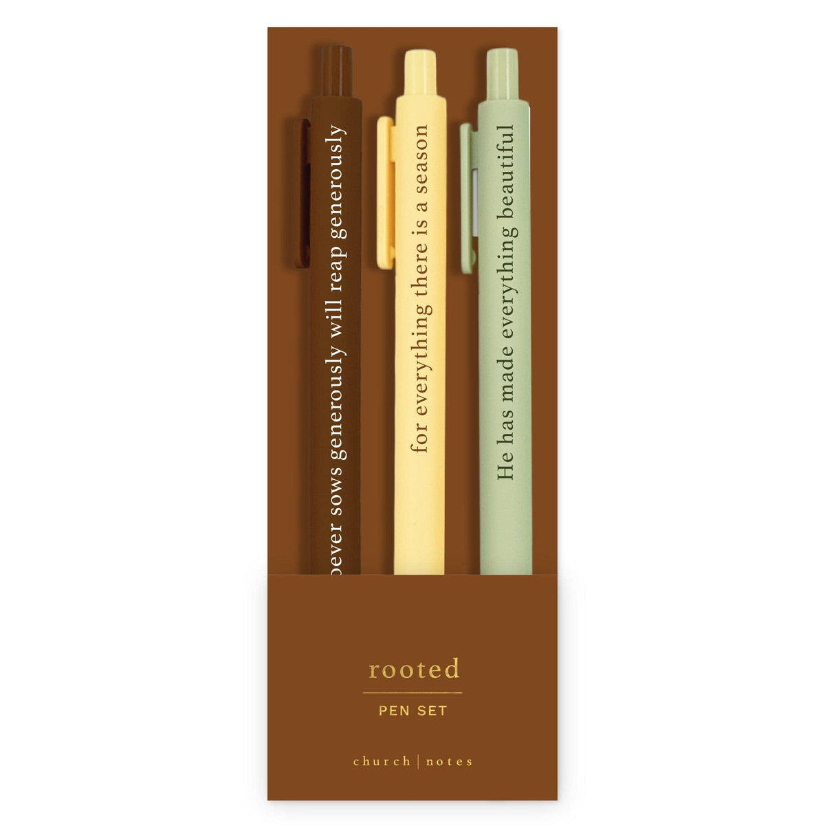 Rooted Bible Study Pen Set