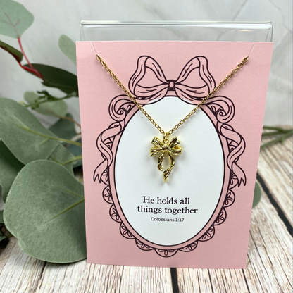 He Holds All Things Together Necklace | Christian Jewelry