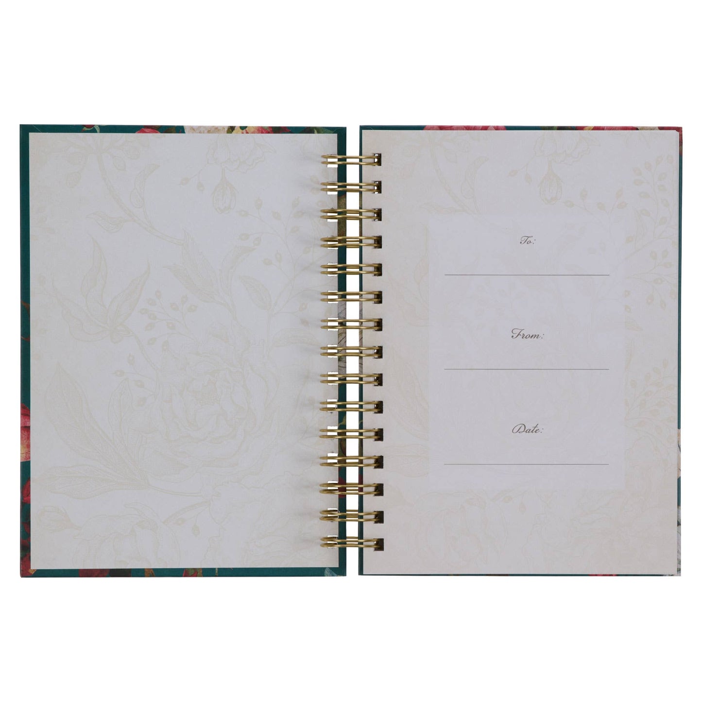 All Things are Possible Teal Wirebound Journal