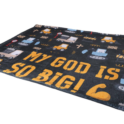 Kid's Throw Blanket - My God Is So Big - 50X60
