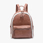 Bria Sherpa Trim Backpack – Front Pocket Vegan Bag