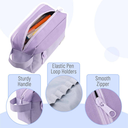 Large Capacity Pencil Case 5 Colors