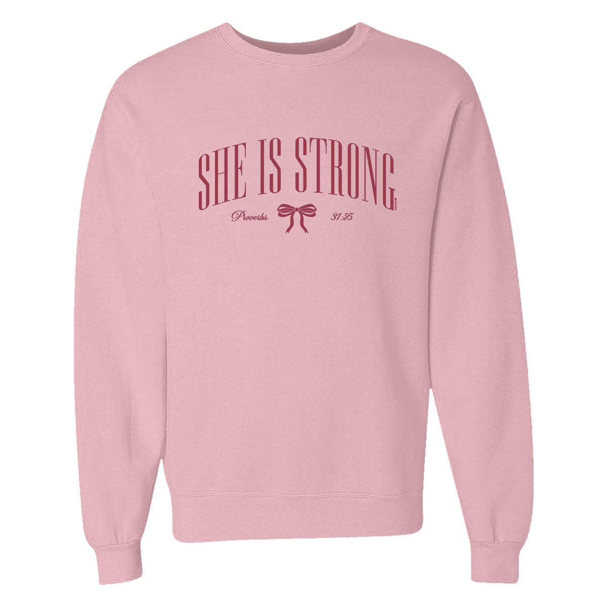 Womens Sweatshirt She Is Strong Bow