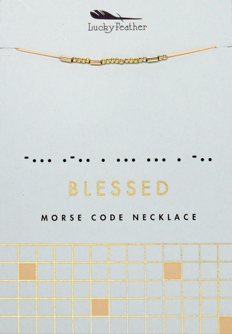 Morse Code Necklace