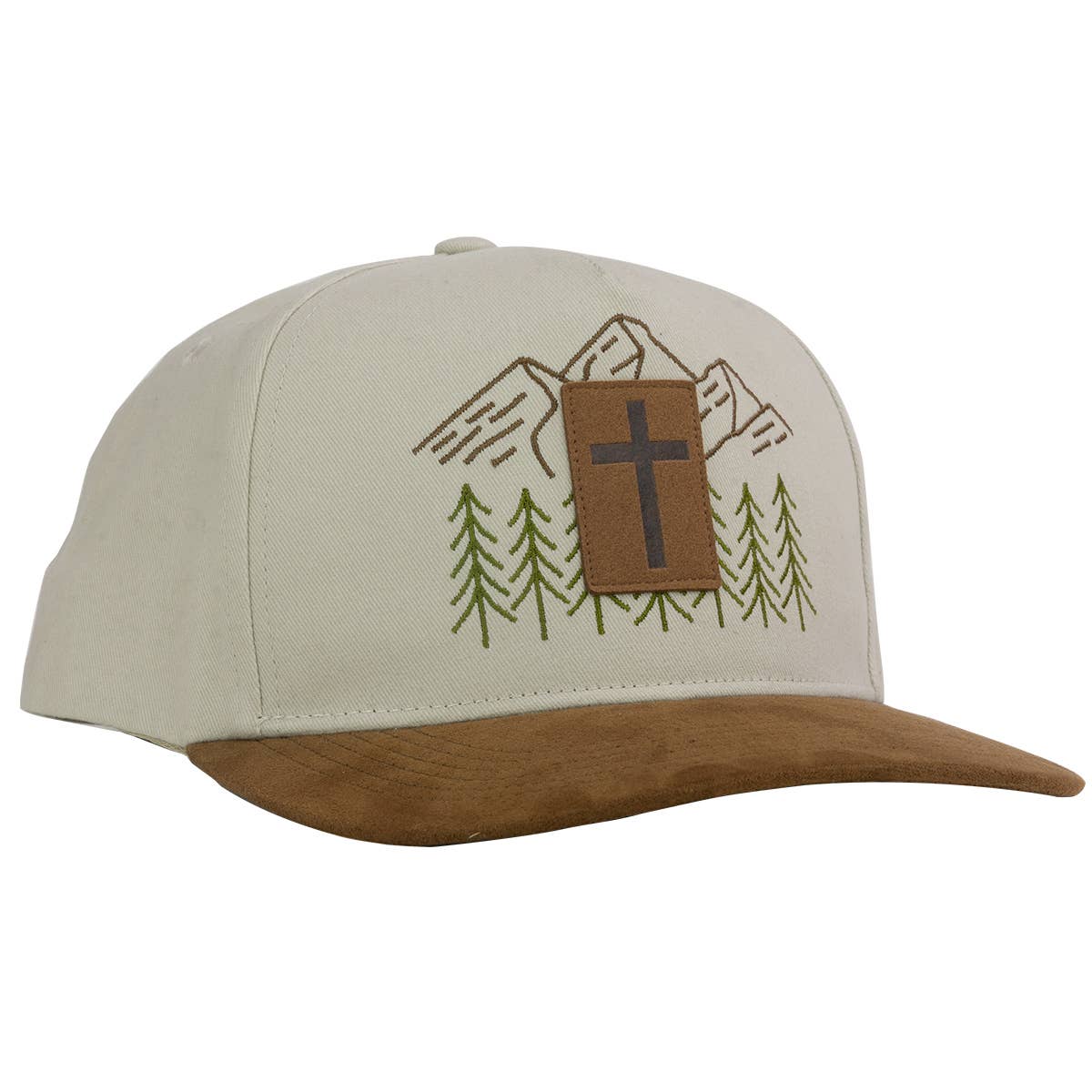 Kerusso Mens Cap Faux Suede Cross Patch