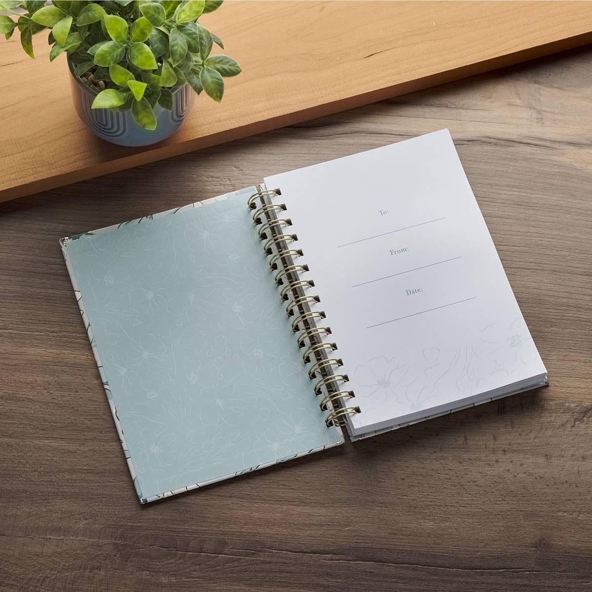 Journal Wirebound Floral Commit to the Lord Prov. 16:3