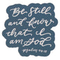 Magnet Teal Be Still Ps. 46:10