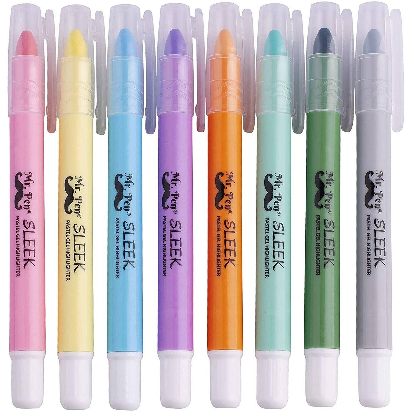 Gel Highlighters, No Bleed, 8 Pack