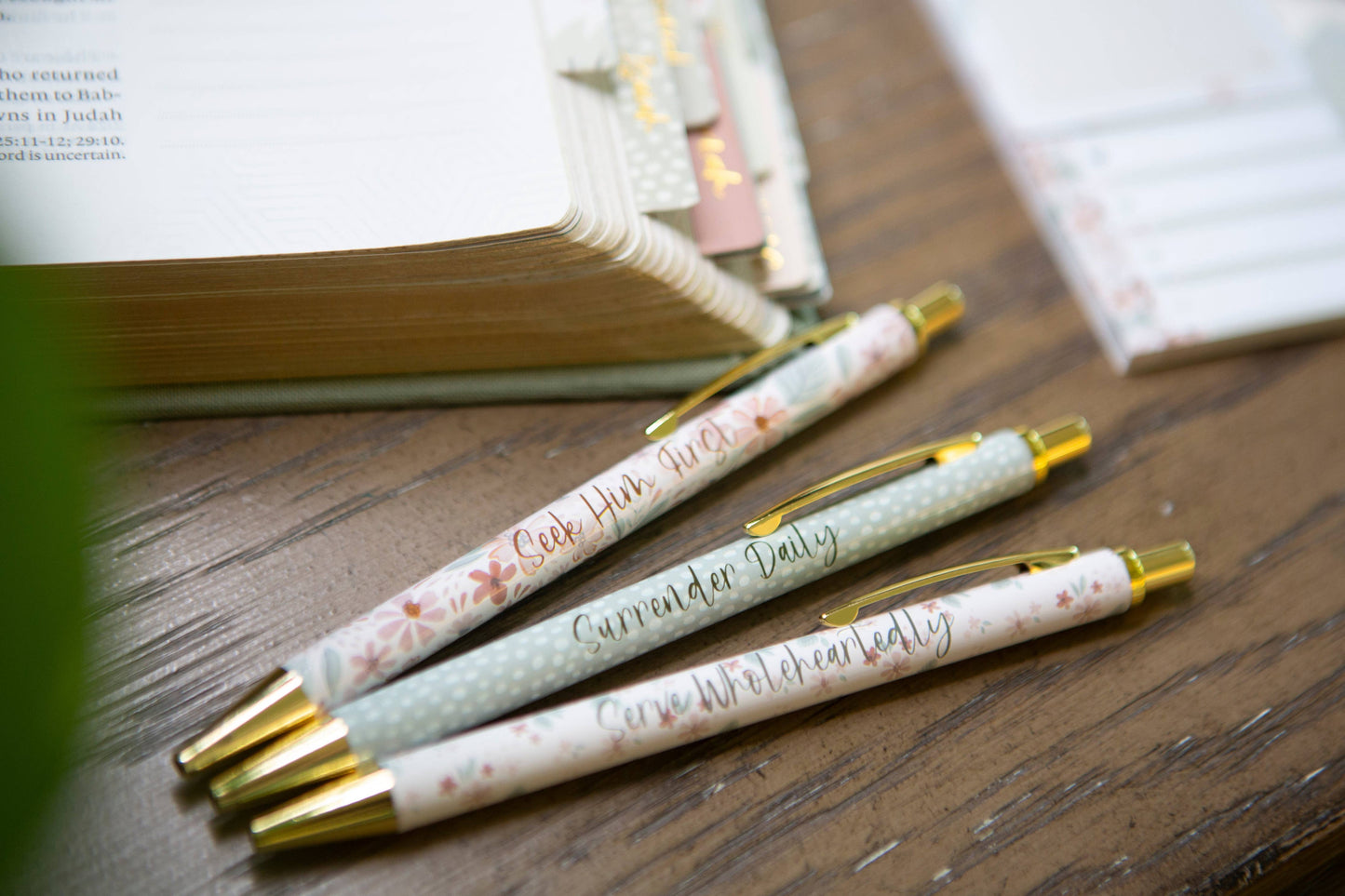 Floral Pens for Bible Study