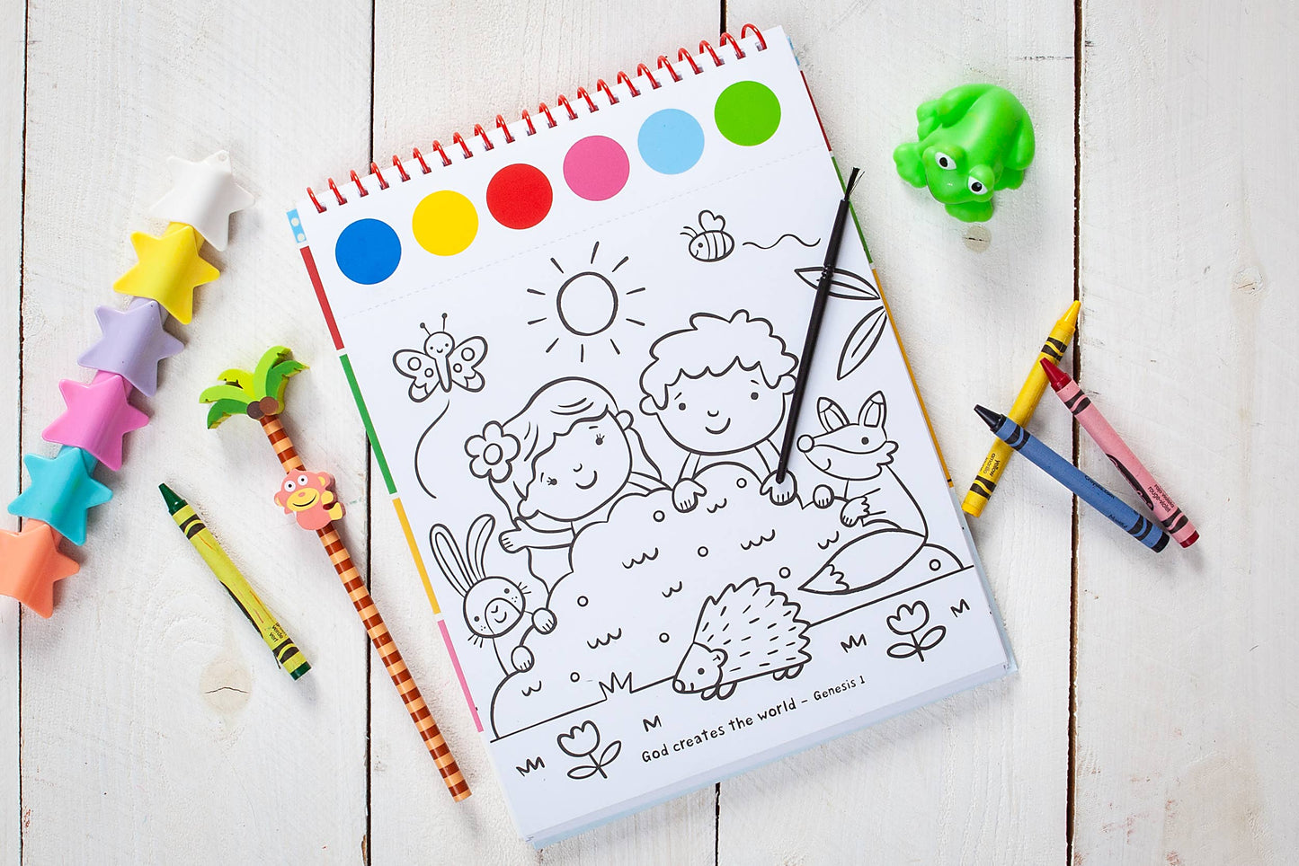 Cozy Club Bible Friends Art Pad