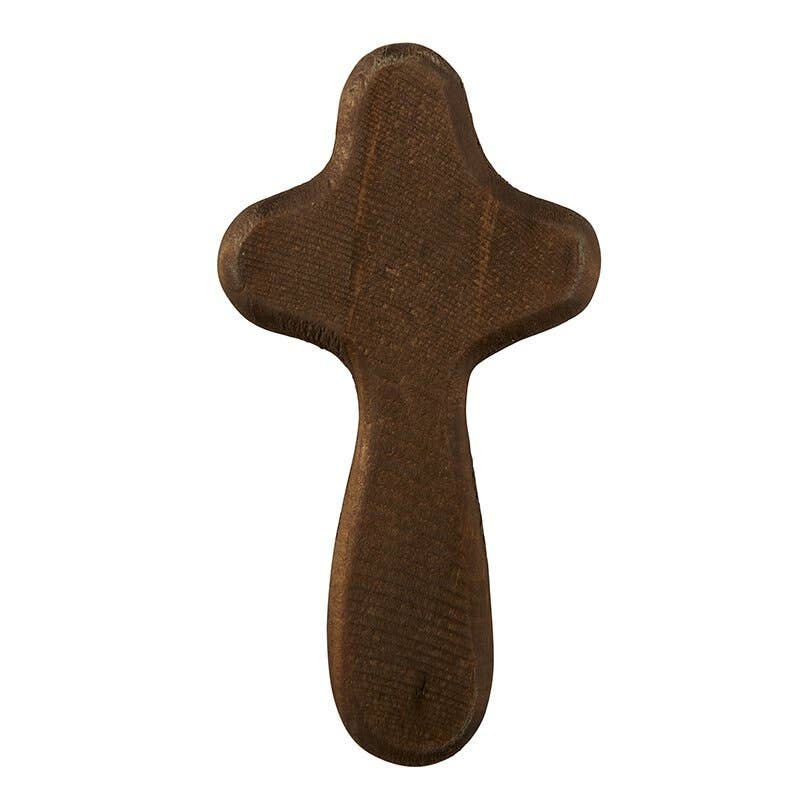 Handheld Cross - Dark Wood