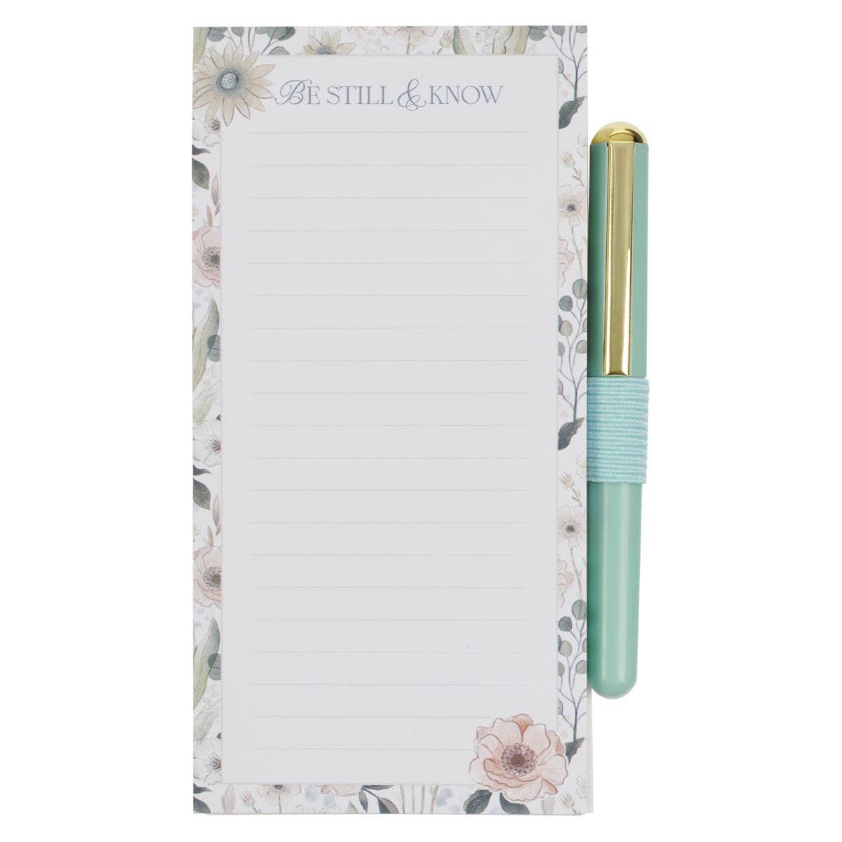 Magnetic Notepad w/pen Be Still Ps. 46:10