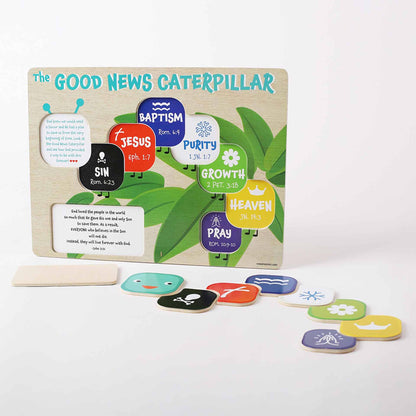 Wooden Puzzle - Chunky Pieces - Good News Caterpillar