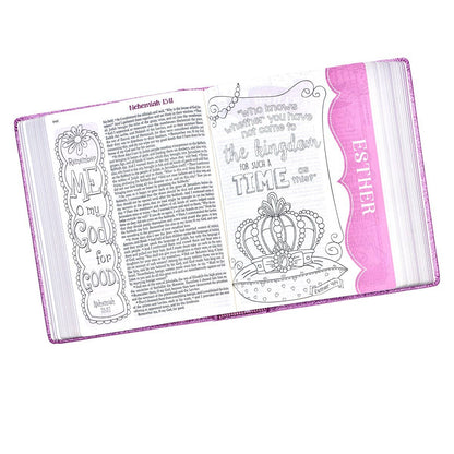 Purple Glitter My Creative Bible for Girls - an ESV Journali