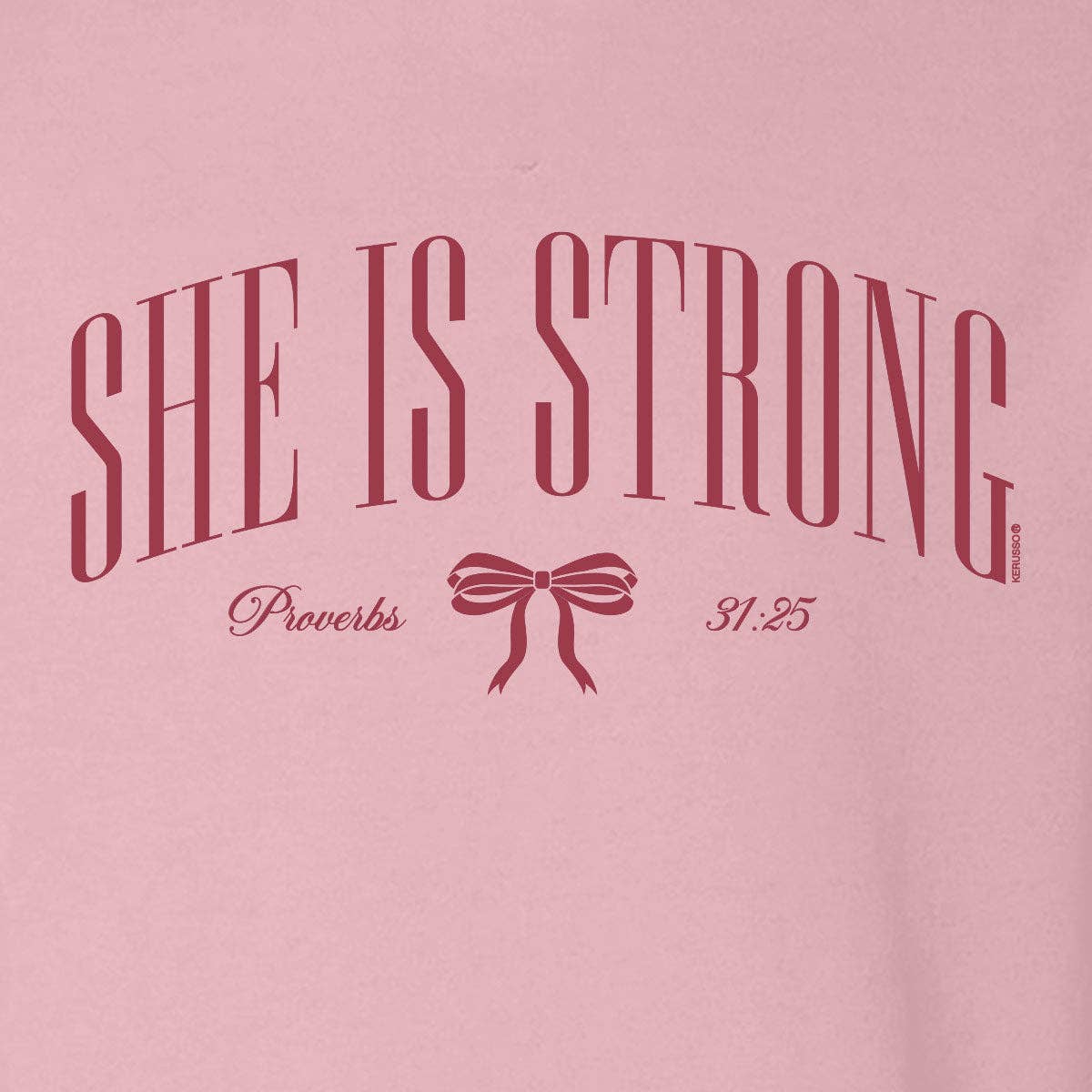 Womens Sweatshirt She Is Strong Bow