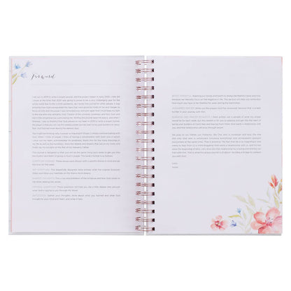 Prompted Hardcover Wirebound Prayer Journal White for Women
