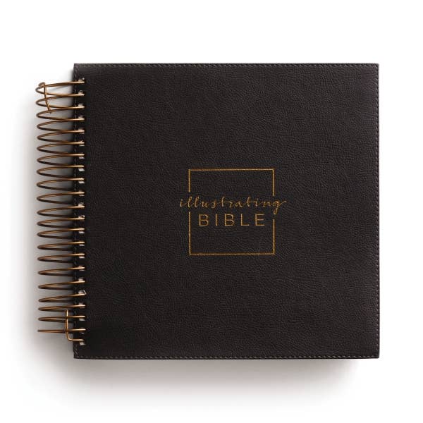 Illustrating Bible NIV - Spiral Bound Journal, Dark Gray