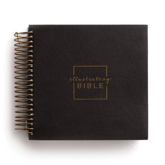 Illustrating Bible NIV - Spiral Bound Journal, Dark Gray
