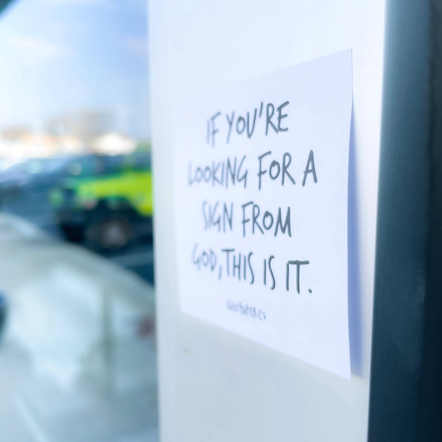 Sign from God Sticky Note Tracts