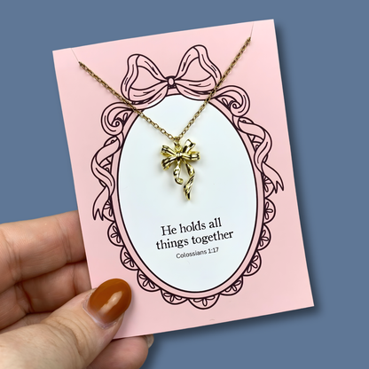 He Holds All Things Together Necklace | Christian Jewelry