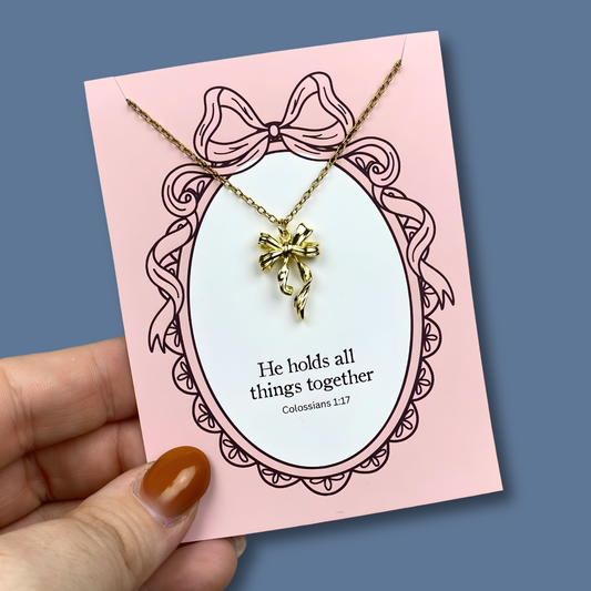 He Holds All Things Together Necklace | Christian Jewelry