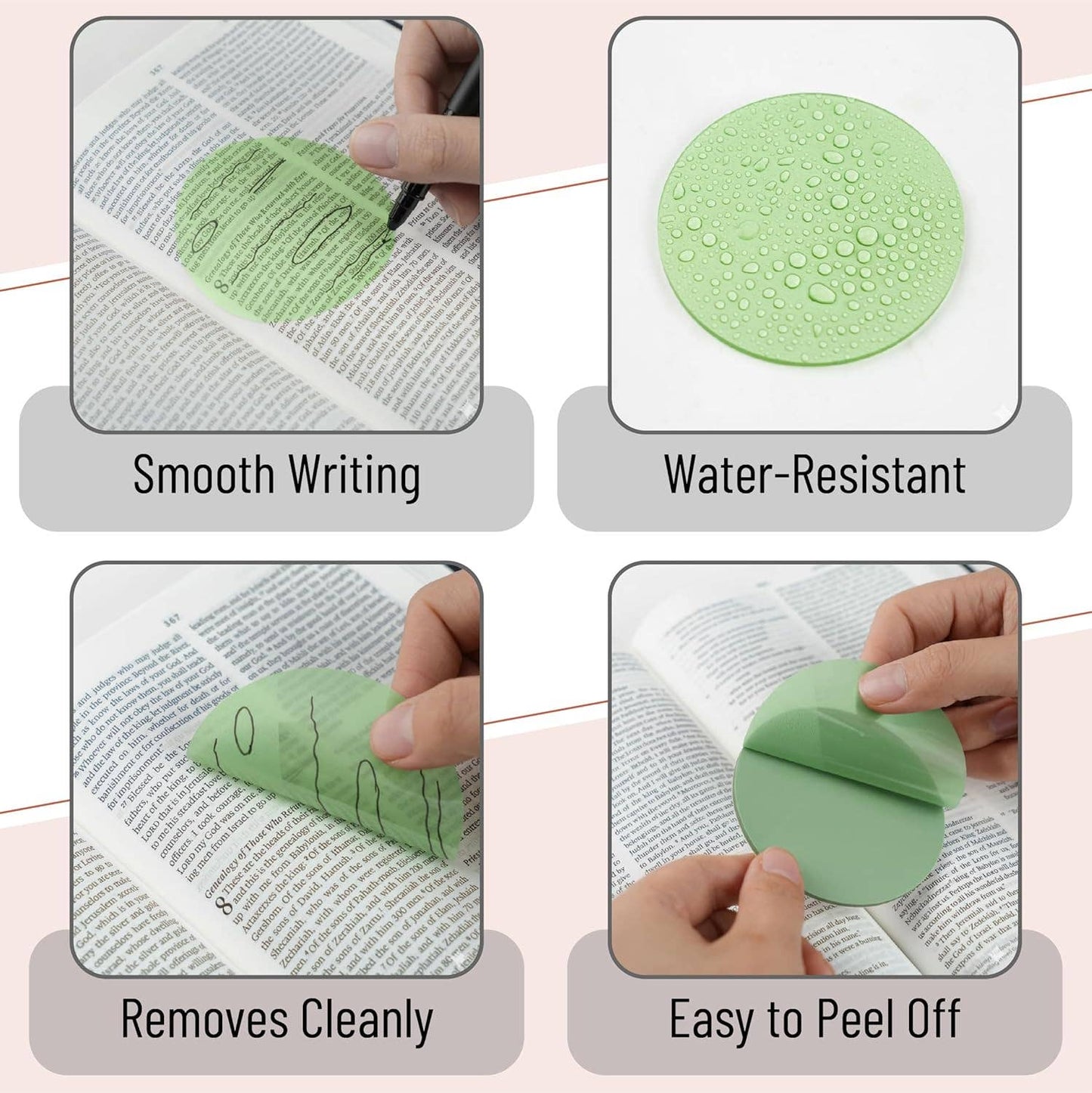 Bible Transparent Sticky Notes 150 Sheets