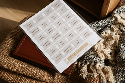 Bible Tabs — Neutral + Copper Foil (Matte-Coated)