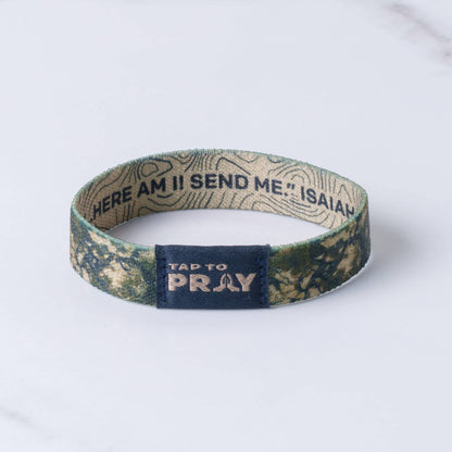 Tap To Pray™ Wristbands - Valor Camo & Isaiah 6:8