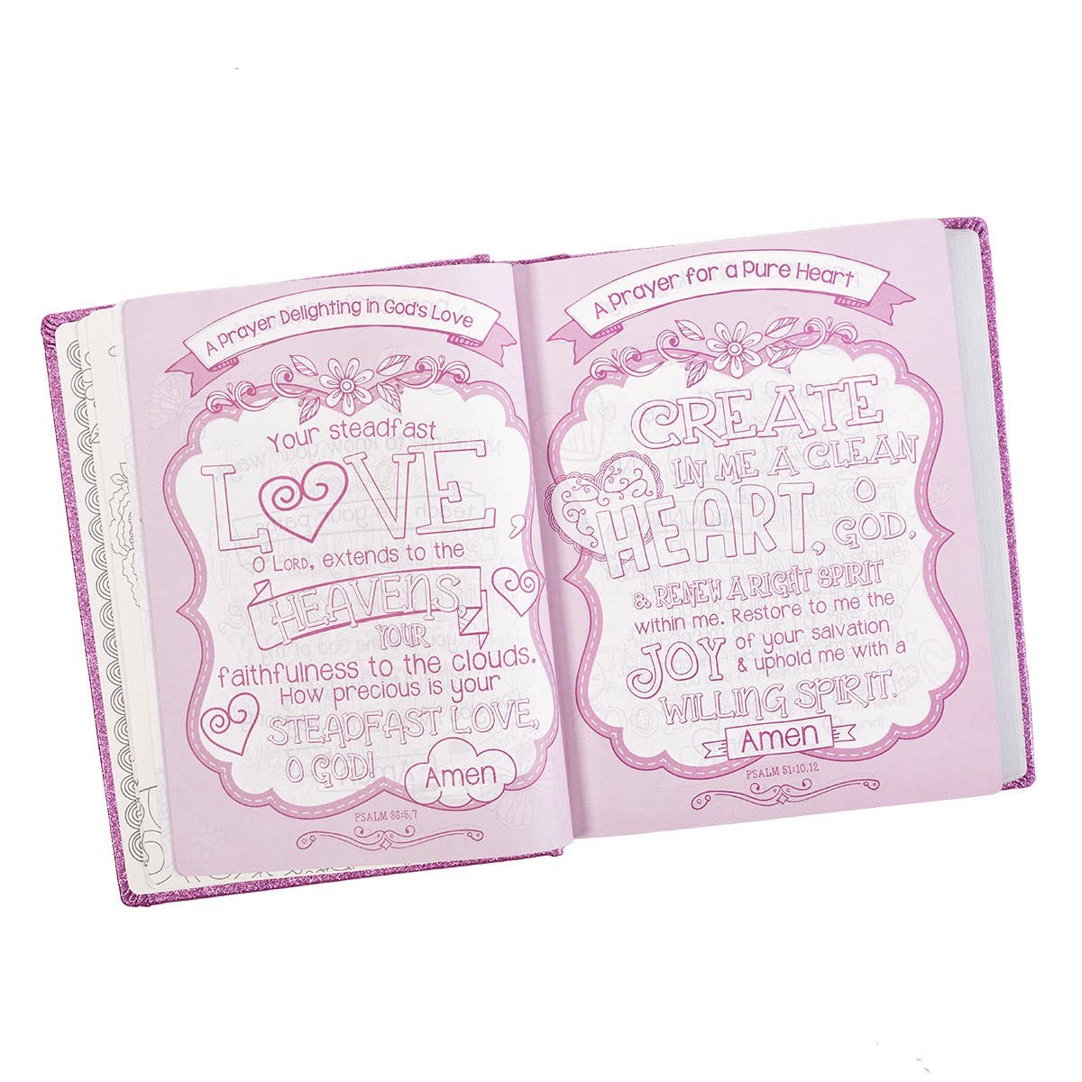 Purple Glitter My Creative Bible for Girls - an ESV Journali