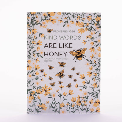 Kind Words Are Like Honey - Pollinator Wildflower Mix Seed Packets
