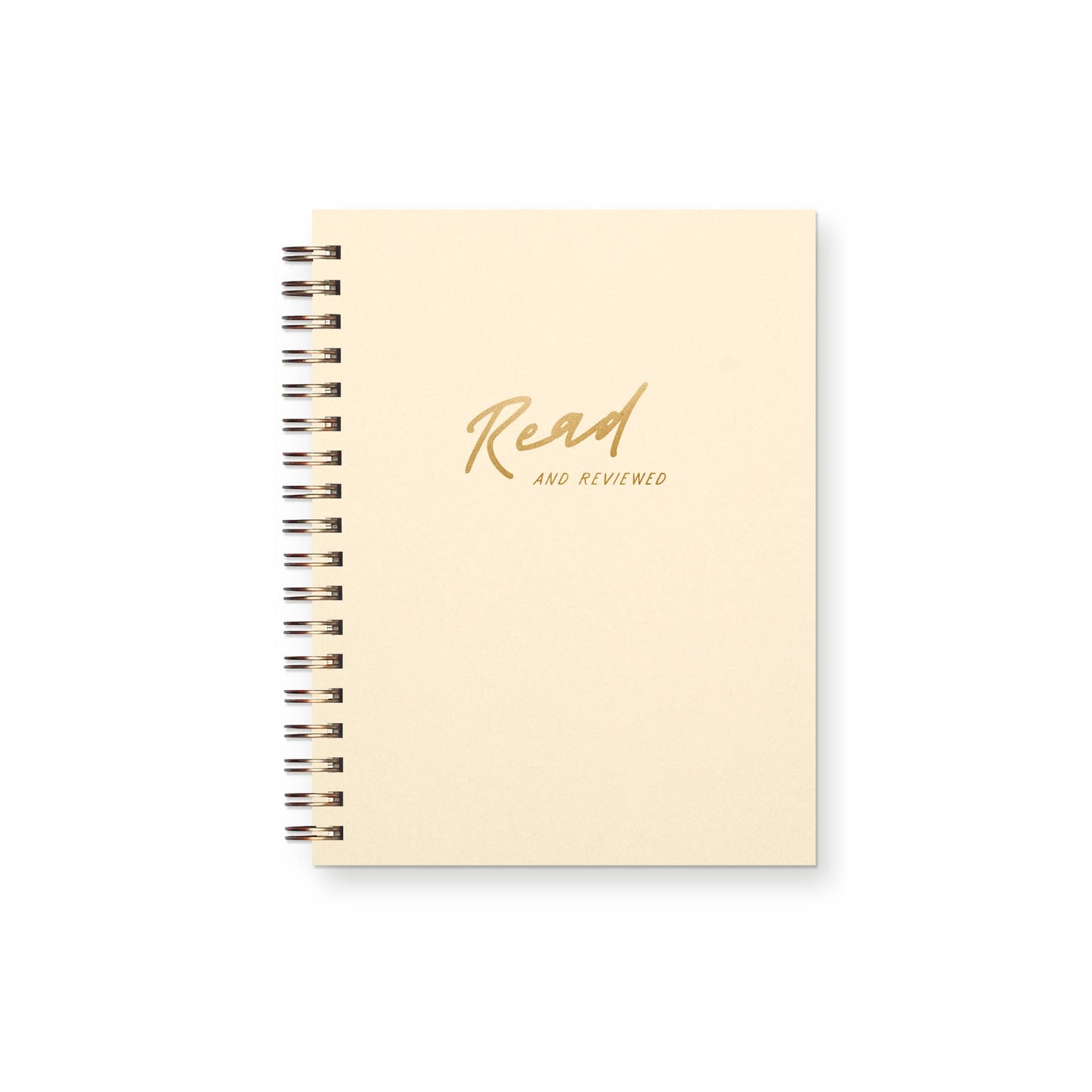 Read and Reviewed Book Log Reading Journal : French Vanilla